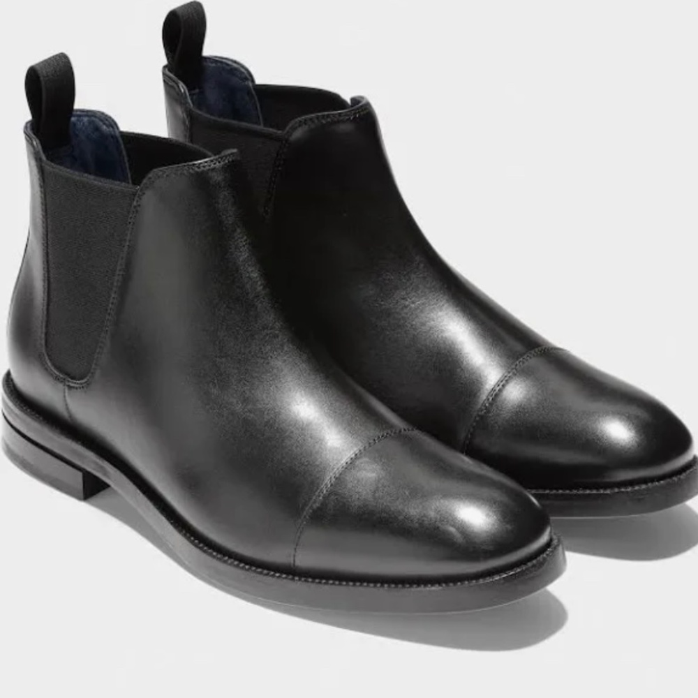 Cole Haan Men's Wagner Grand Waterproof Leather Chelsea Boots (Size 10)